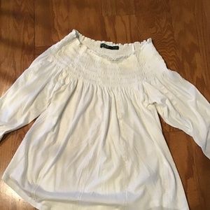 Ralph Lauren blouse, off the shoulder blouse, medium.